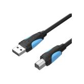 Cablu USB Vention, USB B (T) la USB A (T), 1.5m, 480 Mbps, PVC, negru, 