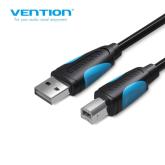 Cablu alimentare si date Vention, USB 2.0 B (T) la USB 2.0 (T), 5m, 480 Mbps, , PVC, negru, 