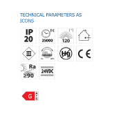 Banda LED Vivalux ELIT 320 COB, 5 metri, 11W/m, 1000 lm/m, COB 320LEDs/m, 24VDC, lumina calda (3000K), dimabila, 25000h, 120°, IP20