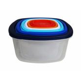 SET 7 CASEROLE PATRATE CU CAPACE,PLASTIC, VANORA HOME