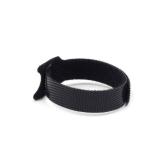 TILE prindere cablu GEMBIRD, 100pcs., 210*12 mm, din Velcro, black, 