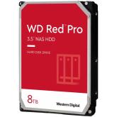 HDD NAS WD Red Pro 8TB CMR, 3.5'', 256MB, 7200 RPM, SATA, TBW: 550