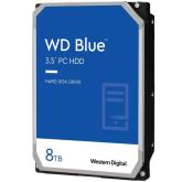 HDD Desktop WD Blue 8TB CMR, 3.5'', 256MB, 5640 RPM, SATA