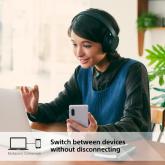 Casti Over the Ear Sony WHCH720NB.CE7, Noise Cancelling, Wireless, Bluetooth, Multipoint connection,Microfon, Quick Charge, Autonomie 35 ore, Negru