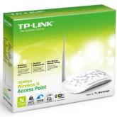 Wireless AP TP-Link TL-WA701ND, 2,4GHz Wireless N Access Point 150Mbps, 1x 10/100Mbps Auto-Sensing RJ 45 Port, Detachable Omni Directional Antenna 1 x 5dBi (RP-SMA), support Passive PoE (with PoE Power injector)