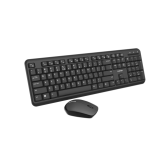 Wireless combo set,Wireless keyboard with Silent switches,104 keys, UK&US 2 in 1 layout,optical 3D Wireless mice 100DPI black
