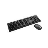 Wireless combo set,Wireless keyboard with Silent switches,104 keys, UK&US 2 in 1 layout,optical 3D Wireless mice 100DPI black