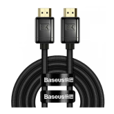 CABLU video Baseus High Definition, HDMI (T) la HDMI (T), rezolutie maxima 8K UHD (7680 x 4320) la 60 Hz, conectori auriti, alaj zinc braided, 2m, negru 