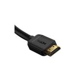 CABLU video Baseus High Definition, HDMI (T) la HDMI (T), rezolutie maxima 4K UHD (3840 x 2160) la 60 Hz, conectori auriti, 1.5m, negru 
