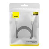 CABLU video Baseus High Definition, HDMI (T) la HDMI (T), versiunea 2.1, rezolutie maxima 8K UHD (7680 x 4320) la 60 Hz, conectori auriti, 5m, negru 