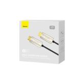 CABLU video Baseus High Definition Optic, HDMI (T) la HDMI (T), rezolutie maxima 4K UHD (3840 x 2160) la 60 Hz, 4.5mm grosime cablu, conectori auriti, 10m, negru 