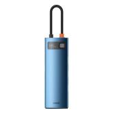 Docking Station Baseus Metal Gleam, Card reader SD/MicroSD, albastru
