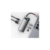 Docking Station Baseus Metal Gleam Series 5-in-1, gri