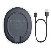INCARCATOR wireless Baseus Jelly Qi 15W, compatibilitate smartphones si airpods, cablu Type-C la USB inclus, negru