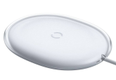 INCARCATOR wireless Baseus Jelly Qi 15W, compatibilitate smartphones si airpods, cablu Type-C la USB inclus, alb 