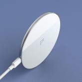 INCARCATOR wireless Baseus Simple Qi 15W, compatibilitate smartphones, cablu Type-C la USB 1m inclus, alb 