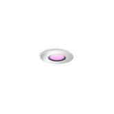 Spot LED RGB incastrat Philips Hue Xamento, Bluetooth, GU10, 5.7W, 350 lm, lumina alba si color (2000-6500K), IP44, Crom