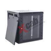 Cabinet metalic de perete 19”, tip rack wallmount, 15U 600x600 mm, Xcab S Negru 