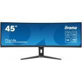 IIYAMA Monitor LED XCB4594DQSN-B1 45’’ Dual QHD VA panel with KVM switch, USB-C 90W dock and RJ45 5120 x 1440 @165Hz 	32:9 450 cd/m² 3000:1 0.8ms height, tilt HDMI DP USB-C RJ45 Hub