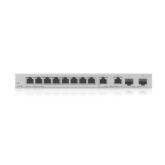 XGS1010-12-ZZ0101F - Ethernet Switch, RJ45 Ports 10, Fibre Ports 2SFP+, 10Gbps, Unmanaged, Zyxel