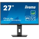 IIYAMA Monitor LED XUB2763QSU-B1 27” IPS QHD panel with B energy class 2560 x 1440 @100Hz  350 cd/m² 1500:1 2ms HDMI DP USB Full Ergo