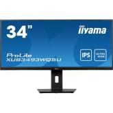 IIYAMA Monitor LED XUB3493WQSU-B5 34” IPS 3440 x 1440 @75Hz 21:9, 400 cd/m², 4ms, HDMI, DP, USB, height, swivel, tilt,