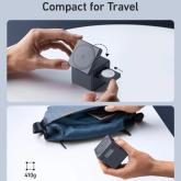 Statie incarcare wireless 3 in 1 Anker, 3-in-1 Cube MagSafe, 15W, fast charge, pliabil, pentru smartphone, ceas si casti, 1 x USB-C incarcare, gri, 