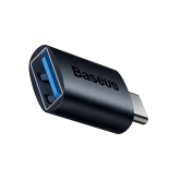 ADAPTOR Baseus Ingenuity Series Mini OTG, USB Type-C (T) to USB 3.1 (M), corp metalic, albastru 