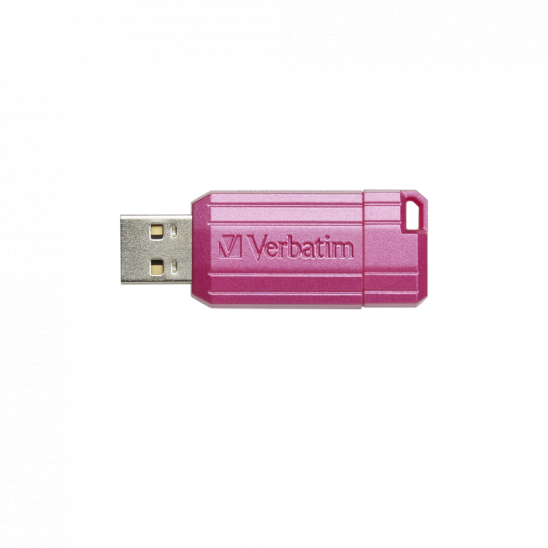 USB DRIVE 2.0 PINSTRIPE 32GB STORE  N  GO HOT PINK 