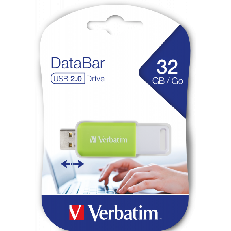 V DataBar USB 2.0 Drive Green 32GB 