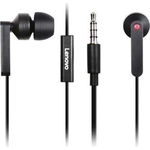 Lenovo In-Ear Headphones, In Ear fits comfortably inside the ear canal, with 3 silicon tips, Lightweight design allows user to carry with them, Product Weight: 0.02 kg, Sensitivity: 90 ± 3 dB / 1 mW @ 1 kHz, Impedance: 32 Ω, Frequency Range: 20 Hz - 20 KH