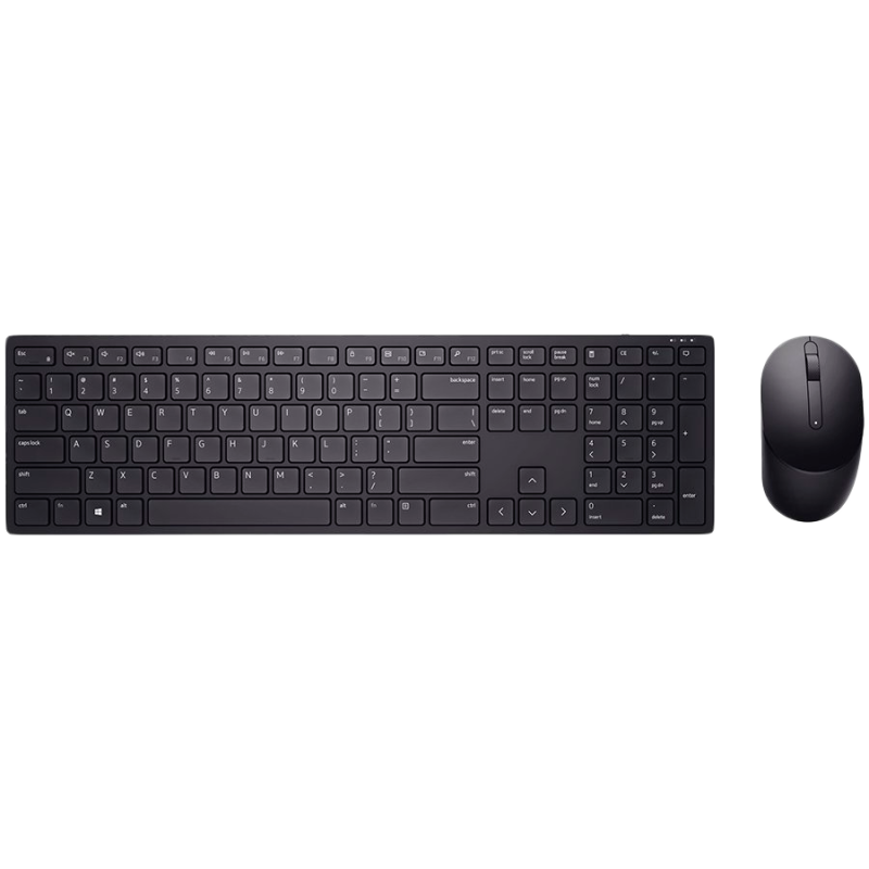 Dell Pro Wireless Keyboard and Mouse - KM5221W - US International (QWERTY), 