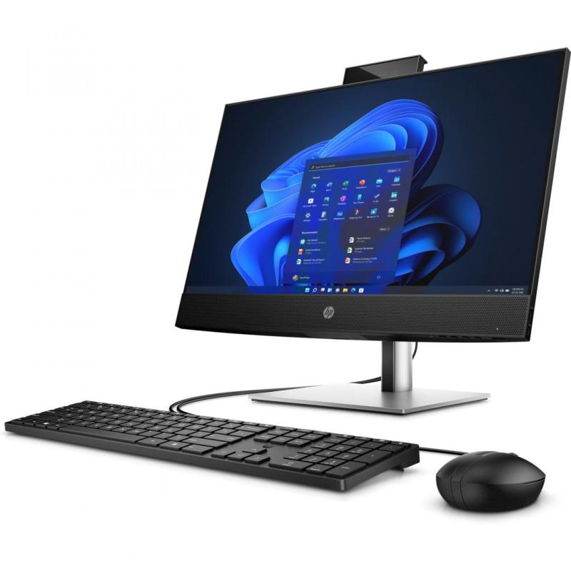 All-in-One HP ProOne 440 G9 23.8 inch Non-Touch IPS cu procesor Intel Core i5-13500T, video integrat Intel UHD Graphics 770, RAM 16GB DDR4, SSD 512GB, Adjustable Stand, HP 125 Black Wired Keyboard, HP 125 Black Wired Mouse, Free DOS, 1yw