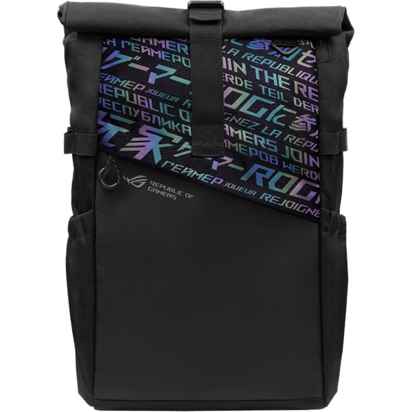 ROG Ranger BP2701 Gaming Backpack - Cybertext Edition -22-liter,large padded pouch that accommodates up to an 17-inch laptop, along with multiple smaller pockets for a fullsize keyboard, mouse and mouse pad, headset, charger, and other gear. Dimensions:31