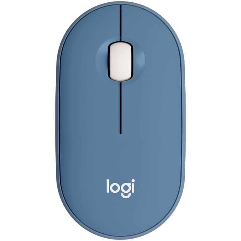 LOGITECH Pebble M350 Wireless Mouse - BLUEBERRY - 2.4GHZ/BT - EMEA - CLOSED BOX