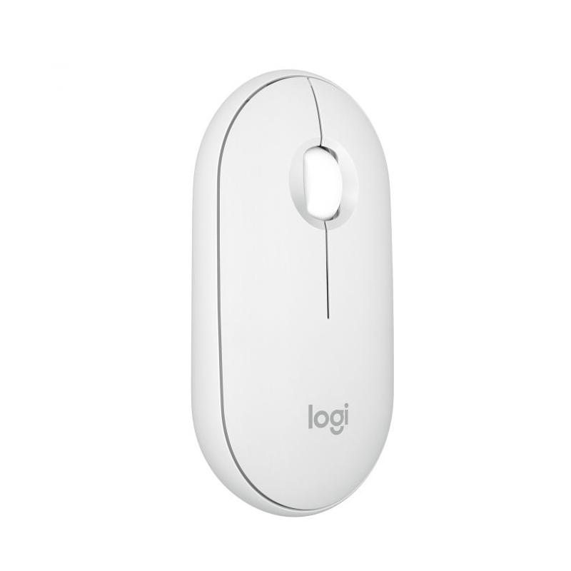 LOGITECH Pebble Mouse 2 M350s - TONAL WHITE - BT - N/A - EMEA-808 - DONGLELESS 