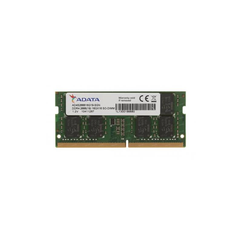Memorie RAM ADATA, SODIMM, DDR4, 4GB, CL19, 2666MHz