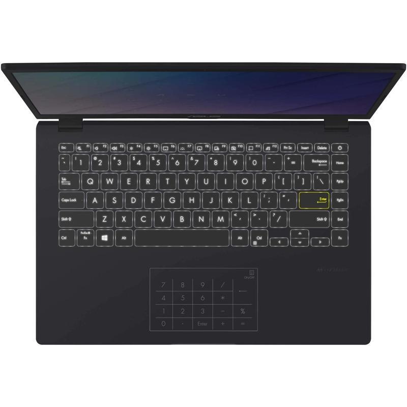 Laptop ASUS E410MA-BV1258, 14.0-inch, HD (1366 x 768) 16:9 aspect ratio, Anti-glare display, Intel® Celeron® N4020 Processor 1.1 GHz  (4M Cache, up to 2.8 GHz, 2 cores), 4GB DDR4, 256GB SSD, Intel® UHD Graphics 600, No OS, Peacock Blue