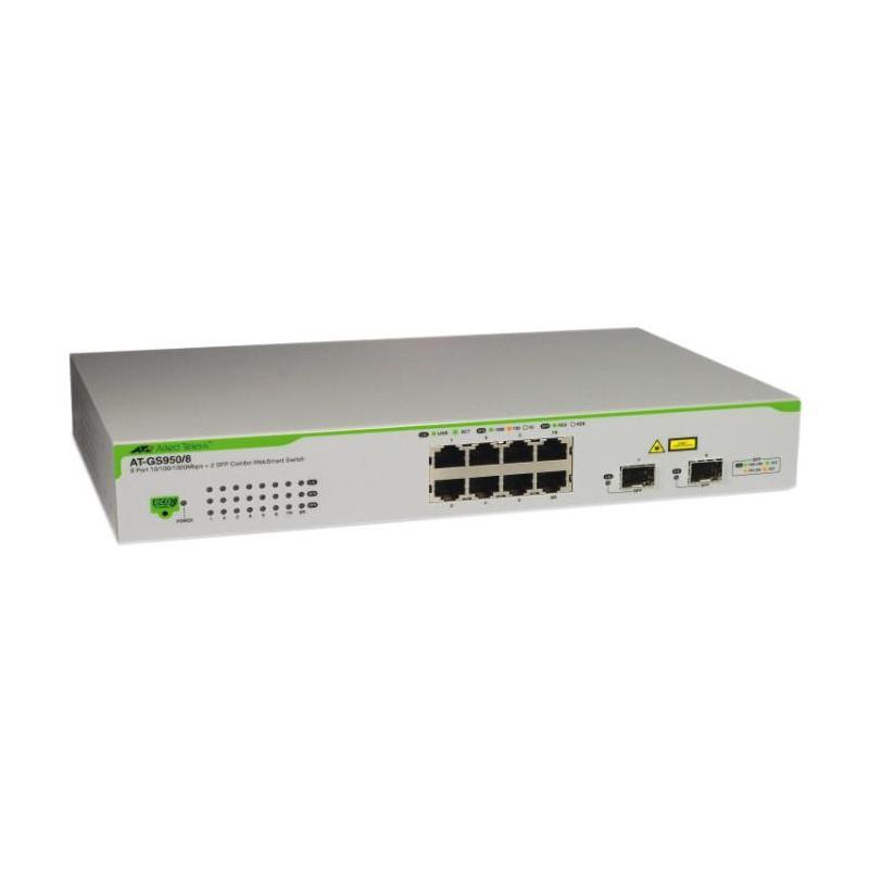Switch ALLIED TELESIS GS950, 8 port, 10/100/1000 Mbps