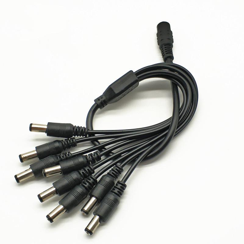 Cablu de alimentare tip splitter LN-EC801; Conectori 1 x mama, 8 x tata; Cablu de alimentare tip distribuitor pentru conectarea alimentarii la camerele de supraveghere;