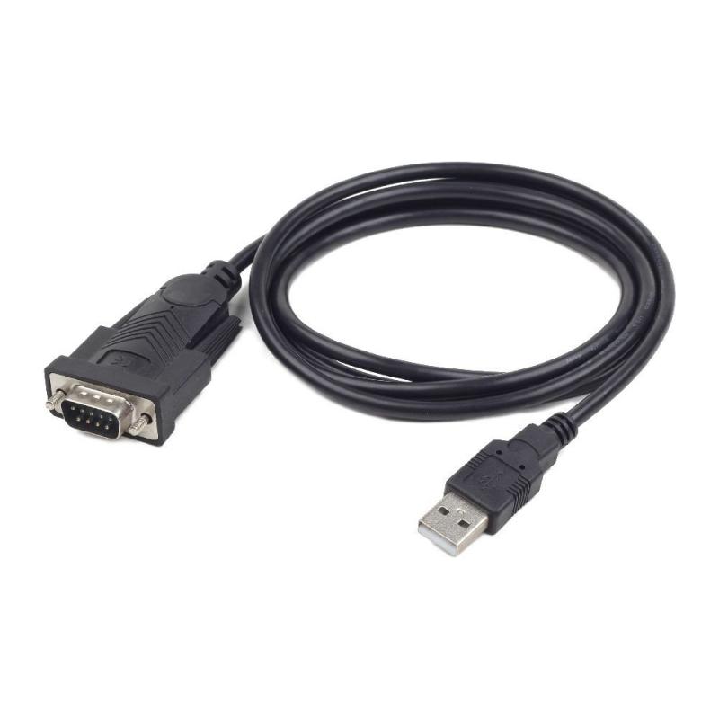 CABLU USB GEMBIRD adaptor, USB 2.0 (T) la Serial DB9M (9-pin)(RS232)(T), 1.5m, negru, 