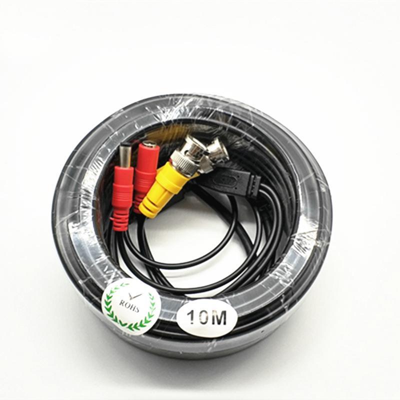 Cablu video si alimentare 10 metri LN-EC04-10M; conectori DC si BNC;  Video Power: 26 AWG; Insulation: 1.3mm Colourless PE; Power Conductor: 21 AWG x 2C Red/Black ID: 1.35mmPVC; Outer Jacket: 4.4mm PVC Black