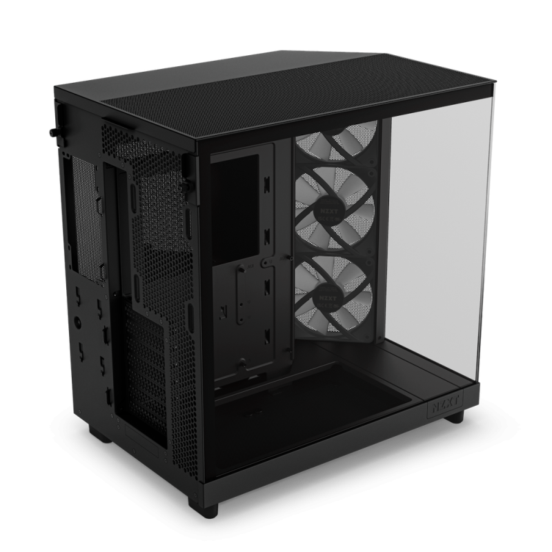 CARCASE NZXT H6 Flow RGB, Compact Dual-chamber, MiddleTower, Negru 