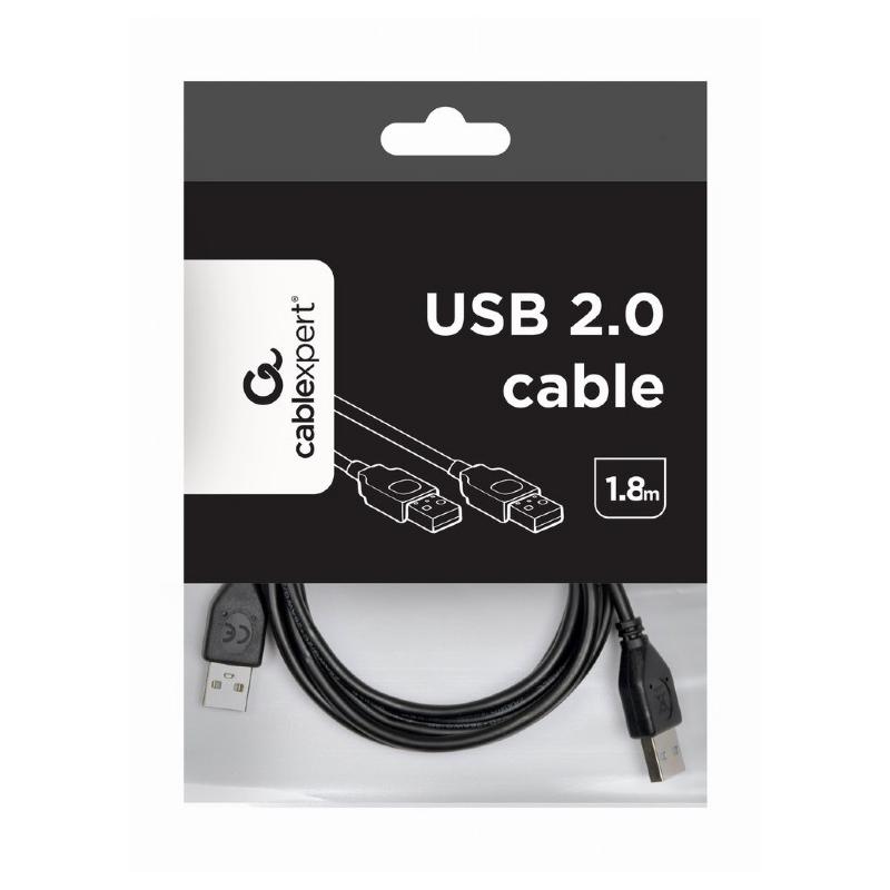CABLU USB GEMBIRD pt. conectare HUB / HDD, USB 2.0 (T) la USB 2.0 (T), 1.8m, black, 