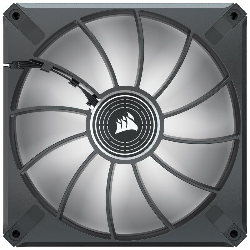 VENTILATOR Corsair, pt carcasa PC, 140 mm, 1600 rpm, LED alb, 1 ventilator, 