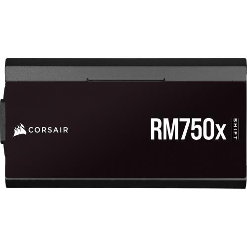 Sursa Corsair RM750x SHIFT 80-PLUS Gold, 750W  ATX Connector 1 ATX12V Version 3 Continuous power W 750 Watts Fan bearing technology FDB Fan size mm 140mm MTBF hours 100,000 hours 80 PLUS Efficiency Gold Cable Type Type 5 EPS12V Connector 2 EPS12V Version 