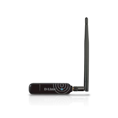 ADAPTOR RETEA D-LINK, extern wireless 2.4 GHz, USB 2.0, antena 5dB detasabila, port, 300 Mbps, 