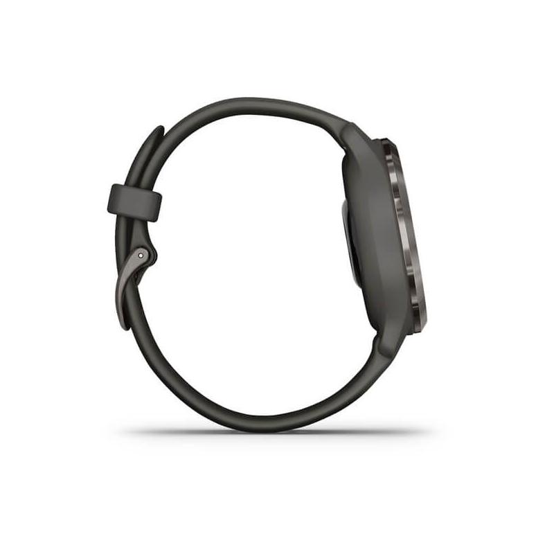 Ceas Smartwatch Garmin Venu 2S, GPS Wi-Fi, Mist Grey + Passivated