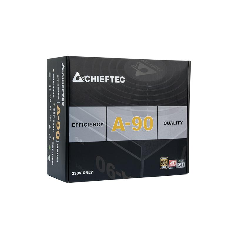 SURSA CHIEFTEC 550W (real), A-90 series, semi-modulara, fan 14cm, compatibila 80PLUS Gold, &gt;90% eficienta, 1x CPU 4+4, 2x PCI-E (6+2), 6x SATA 