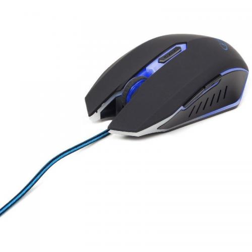 GEMBIRD MUSG-001-B Gembird gaming optical mouse 2400 DPI 6-button USB black with blue backlight